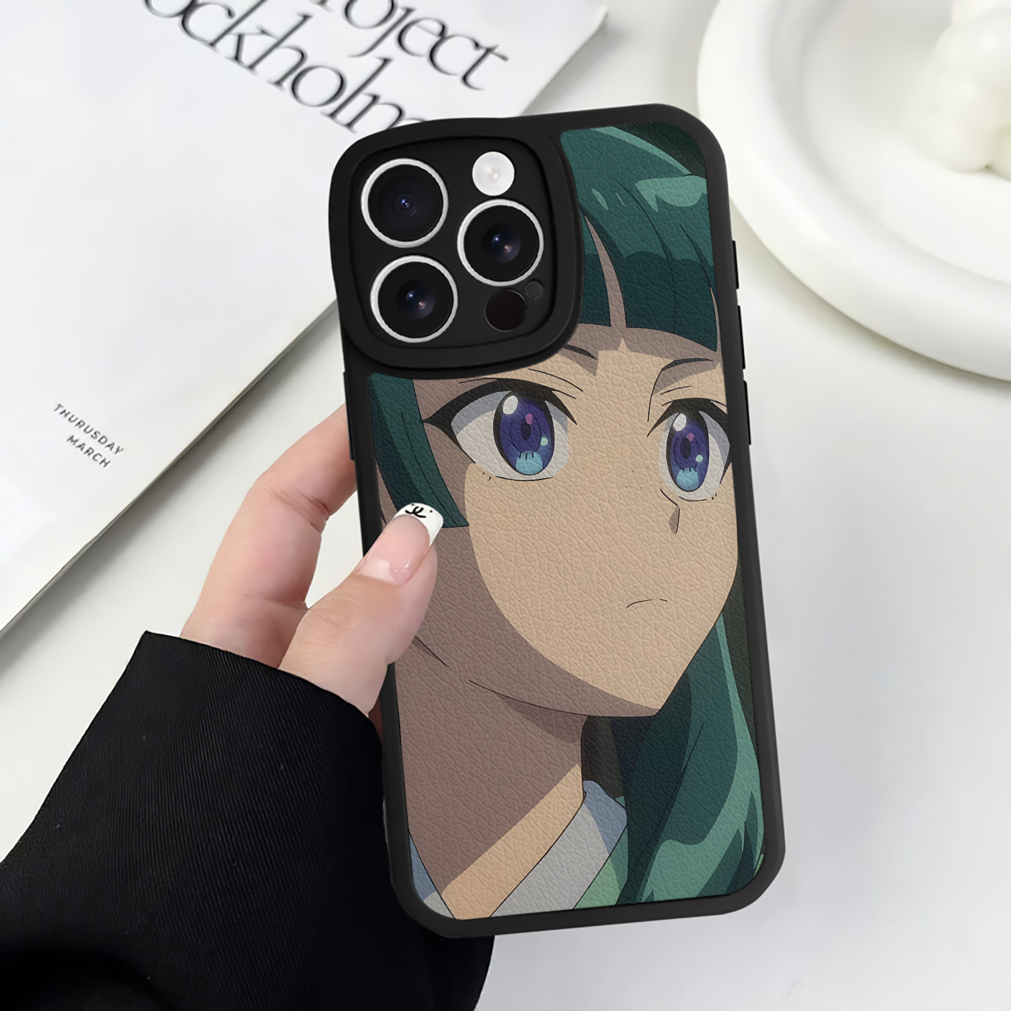 薬屋のひとりごと The Apothecary Diaries 【iPhone 16シリーズ対応】シリコンスマホケース（レザー調） 材質：シリコン